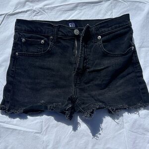 GAP Denim Black Jean Shorts